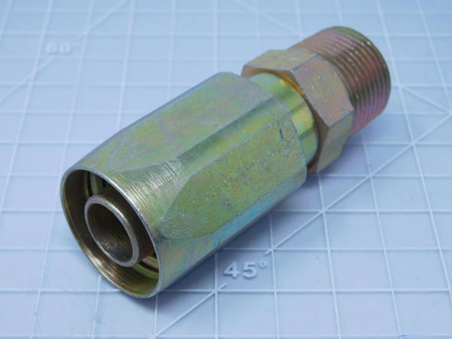 Gates 12C 5/8    Male Straight Swivel Hydraulic Hose Fitting 3/4 In x 1 5/32 In For Sale