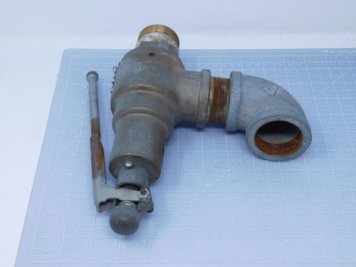 Kunkle Valve 6010GG    1 1/2" x 1 1/2" set 180 psi AIR/GAS For Sale