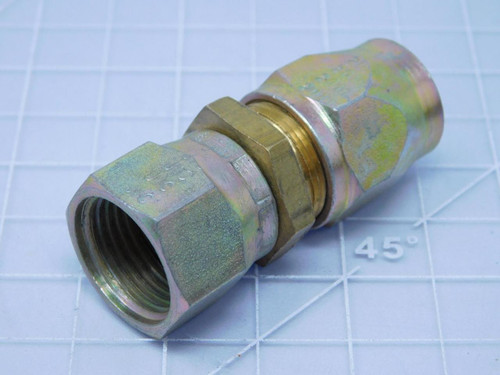 Gates 8-    Female Straight Swivel Hydraulic Hose Fitting 37/64 In x 11/16 In For Sale