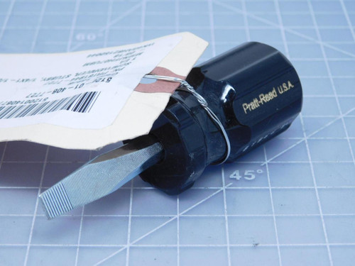 Lot of 7 Pratt-Read PRT81944-7727    Screwdriver Slotted Square Stubby 1/4" x 1-1/2" For Sale