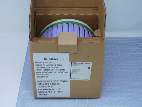 Lot of 1000 Boeing  MMS809-7-DL1/8   Raycehm Heat Shrink Label Wire Identification Roll For Sale
