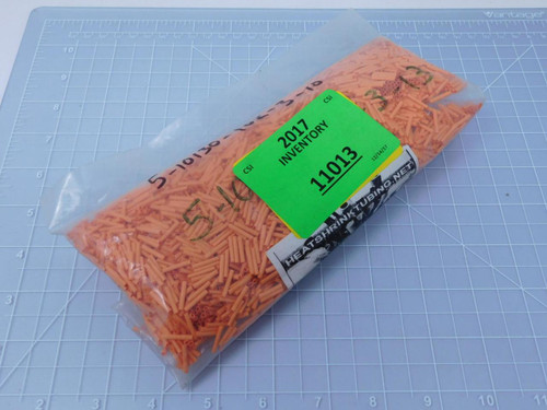 Lot of 2500 Heat Shrink Tubing 5-10130-102-3-13    Orange Irradiated Polyolefin Heat Shrink Tubing For Sale