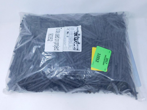Lot of 20000 Heat Shrink Tubing 5-10130-106-0-81    Black Irradiated Polyolefin Heat Shrink Tubing Size 1/4 In For Sale
