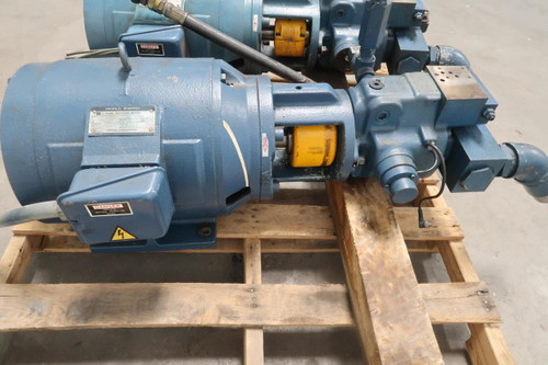 Toshiba IKK     3 Ph Induction Motor w/ Yuken A50-F-R-04EH-140-K-3046 Hydraulic Pump For Sale