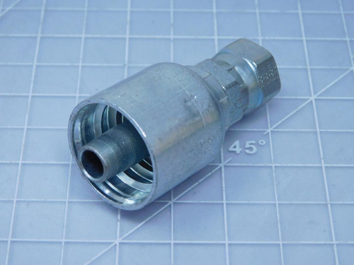 Parker P43-6R1-R2-R3    Female Swivel Hydraulic Hose Fitting 33/64 In x 55/64 In For Sale