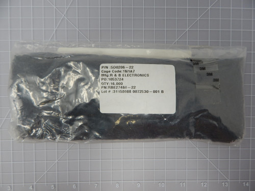 Lot of 16000 R&B Electronics 5D0206-22 RBE27488-22   Electrical Connector End Seal Plugs For Sale