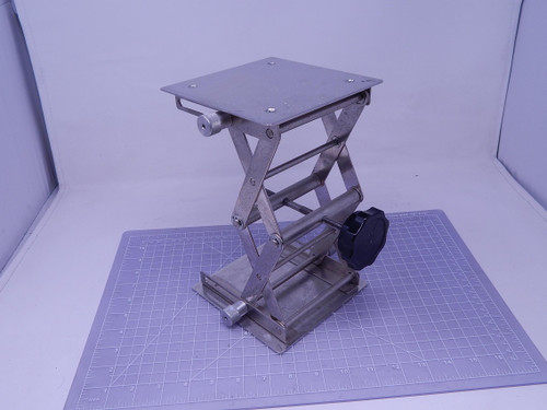 6x6 Heavy Duty Stainless Steel Lab Jack 35 Lbs Cap For Sale