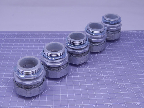 Lot of 5 Woodhead 1301850319    1-1/4 In Liquid Tight Fitting Appleto For Sale