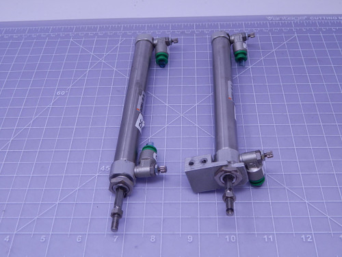 Lot of 2 SMC CDJ2KB16-125-B    Pneumatic Cylinders For Sale