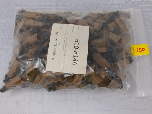 Lot of 150 Amphenol AT04-2P-SR01BRN    2 Way Brown Receptacles For Sale