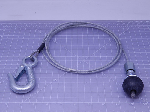 Lot of 5  SWL750LBS    Cable Assembly 750 Lb w/ Snap Hook For Sale