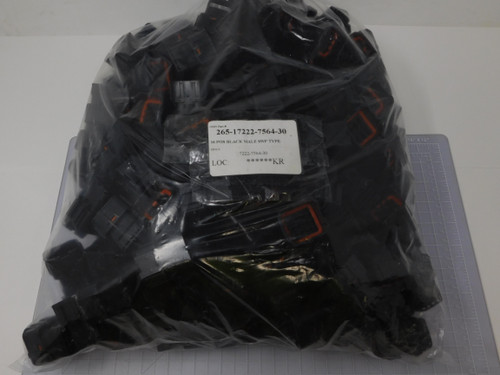 Lot of 190  7222-7564-30    16 Pos Black Male SWP Type Connectors For Sale