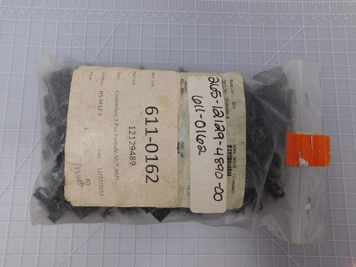 Lot of 65 Delphi 12129489    Automotive Connectors 3 P FM BLK CONN MP 280 SERIES 30 A For Sale