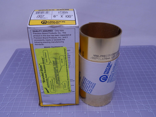 Precision Brand 17355 17S7   Brass Shim 6x100" .007 Gauge For Sale