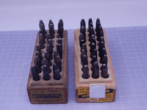 Lot of 2 Sets  Hogcson     Hand Cut Steel Stamps For Sale