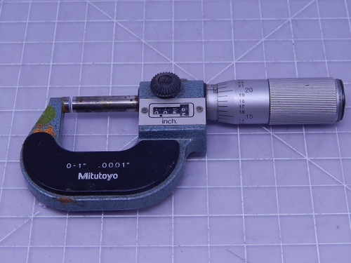 Mitutoyo 193-211 9184002   Mechanical Digit Outside Micrometer, 0-1" For Sale