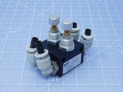 Lot of 2 Rexroth 5341121100    Pneumatic Flow Control Valve For Sale