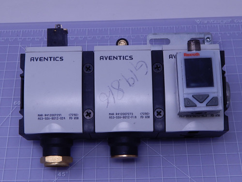 Aventics  R412007291 R412007273   Pneumatic Valves w/ Sensor For Sale