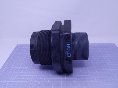 Banjo TF-300    3.5" Polypropylene Bulkhead Tank Fitting w/EPDM Gasket-4.5" For Sale