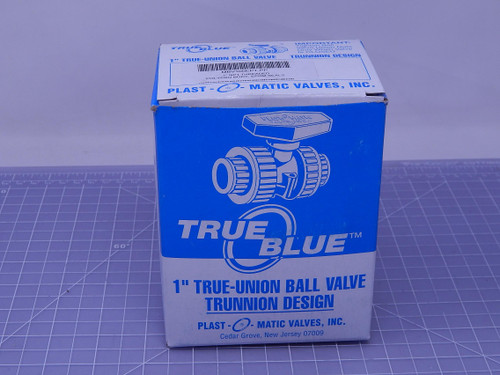 Plast-O-Matic MBV100EPT-PP    1" Polypropylene True Union Design Ball Valve For Sale