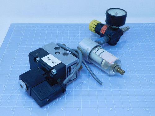 Speedaire 2Z767D MB 01/ F504-02AHX Regulator/Pneumatic Valve For Sale