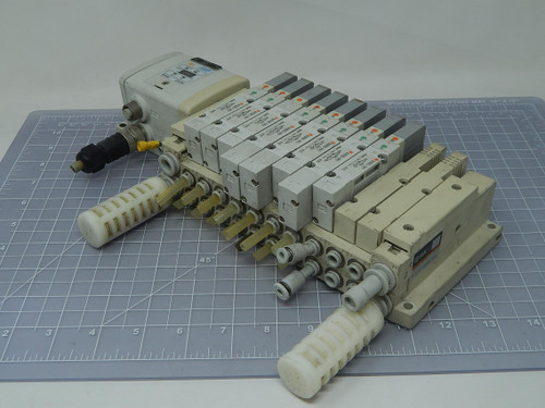 SMC EX250-SPR1 SV2300-5FU Profibus DP/Solenoid Valve Assembly For Sale