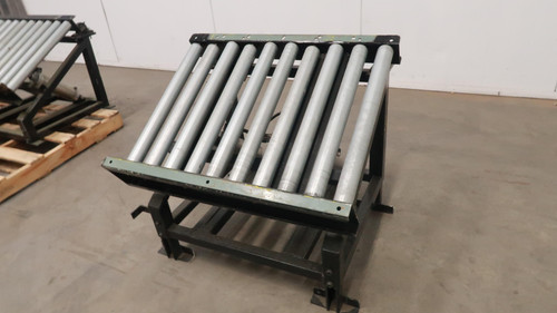 Pneumatic Actuated Inclined Roller Conveyor  30x22 For Sale