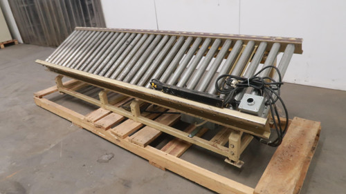 Inclined Roller Conveyor Pneumatic Activated 94x22 For Sale