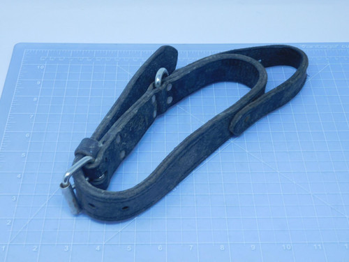 Black Leather Dog Collar Belt For Sale