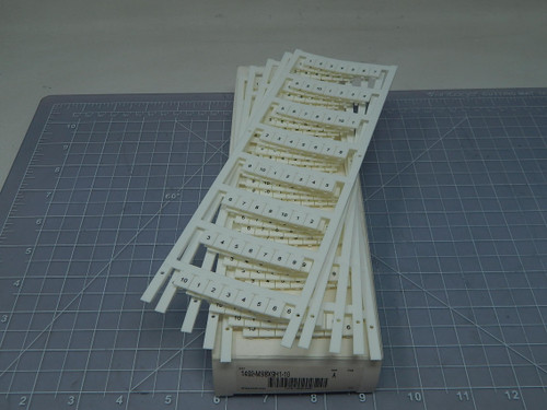 Lot of 5 Allen-Bradley 1492-MS8X9H1-10  Snap-In Individual Marker Cards For Sale