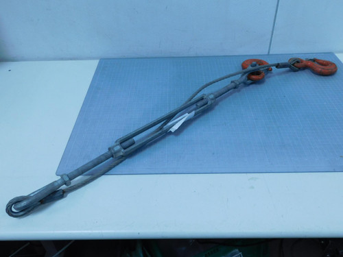 3/4 Inch Turnbuckle w Cables and Hooks For Sale