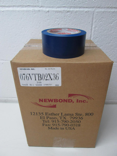 LOT OF 24 NEWBOND 076VTB02X36 BLUE VINYL TAPE T47471