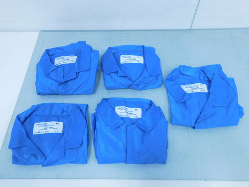 Lot of 5 Uniform Technology BR4C-44RB  Paint Spray Coveralls Light Blue XS For Sale