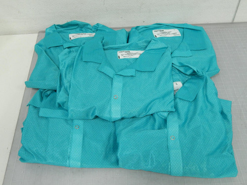 Lot of 5 Uniform Technology BR51C-44TL  Lab Coat Smock L For Sale
