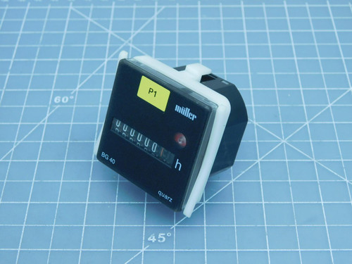 Muller BG40.X7  Motor Driven Low Noise 5 Digits Mechanical Hour Counter For Sale
