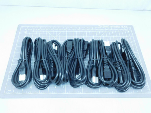 Lot of 10    3 Prong AC Power Cord Cable 10A For Sale