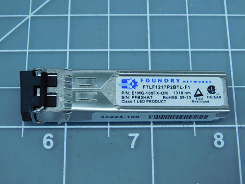 Foundry Networks FTLF1217P2BTL-F1 E1MG-100FX-OM Optical Transceiver For Sale