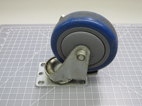 Standard Plate 4 InchIndustrial  Caster Swivel Polyurethane 195 lb For Sale