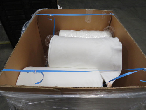 Pallet of 6 27 In x 160 FT Rolls of Foam Cloth Material For Sale