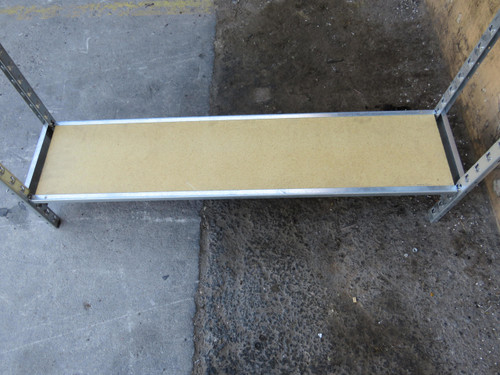 Industrial Warehouse Shelving Wood Shelves 12" D X 48" W For Sale