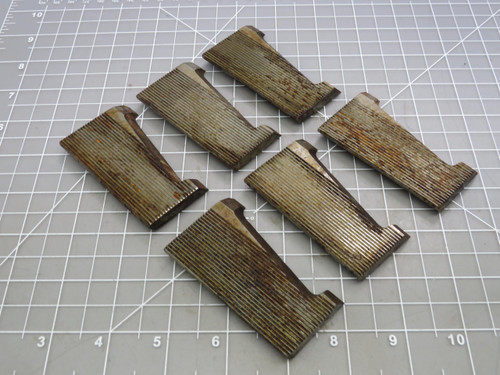 Lot of 6    Corrugated Back Molding Knives For Sale