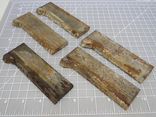 Lot of 5    Corrugated Back Molding Knives For Sale
