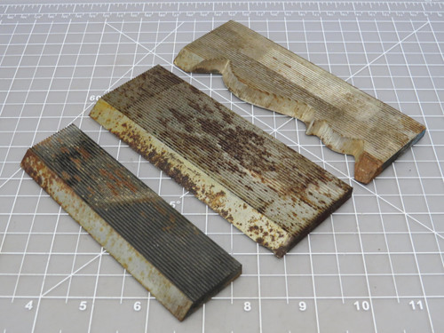 Lot of 3    Corrugated Back Molding Knives For Sale