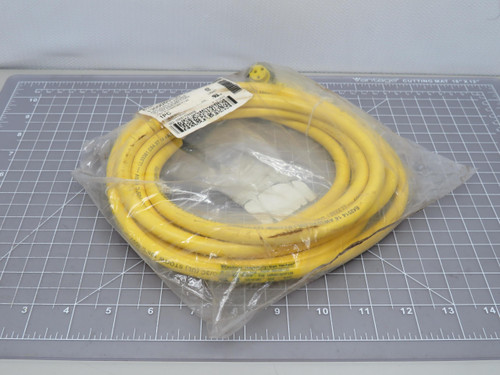 Lot of 12FT Woodhead 1300060430 40903-90 / 103001A01F120 Replaces 3P Female 90 Degree 12' 16/3 AWG PVC Cord For Sale