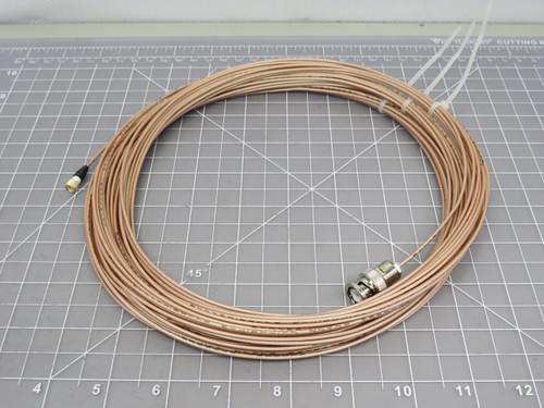 No Part Number  1 75' BNC to Micro Hi-Temp Coax (RG 178) Cable For Sale