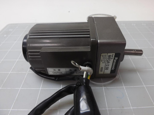 PANASONIC M6GA12.5B M61A6GV4L AC MOTOR W/ GEAR HEAD T48730