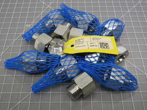 Lot of 13  101103-A M0114337 Fitting Orifice .06 IN Saem-08 X Saef-06 For Sale