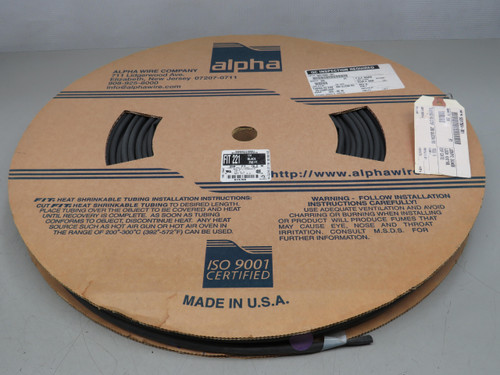 Alpha 50017504-001  Black Tubing HS 275 F .250UL/CSA ROHS Compliant For Sale