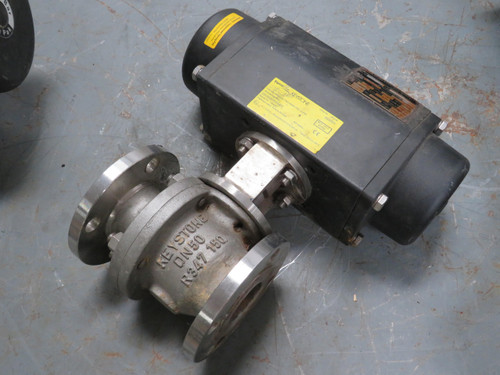 TYCO F79U-024STC DN50 SINGLE ACTING ACTUATOR BALL VALVE 2 INCH 316SS R/F T166141