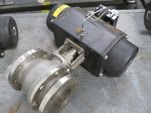 TYCO F79U-065STC DN100 396656 SINGLE ACTING ACTUATOR BALL VALVE 4 INCH 316SS R/F T166137